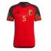 Cheap Belgium Jan Vertonghen #5 Home Football Shirt World Cup 2022 Short Sleeve